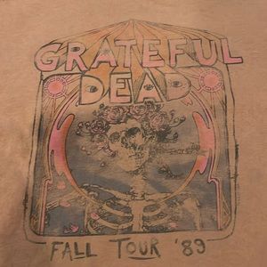 Grateful Dead XXL T-shirt, junk food clothing, Los Angeles fall tour 89. Holes